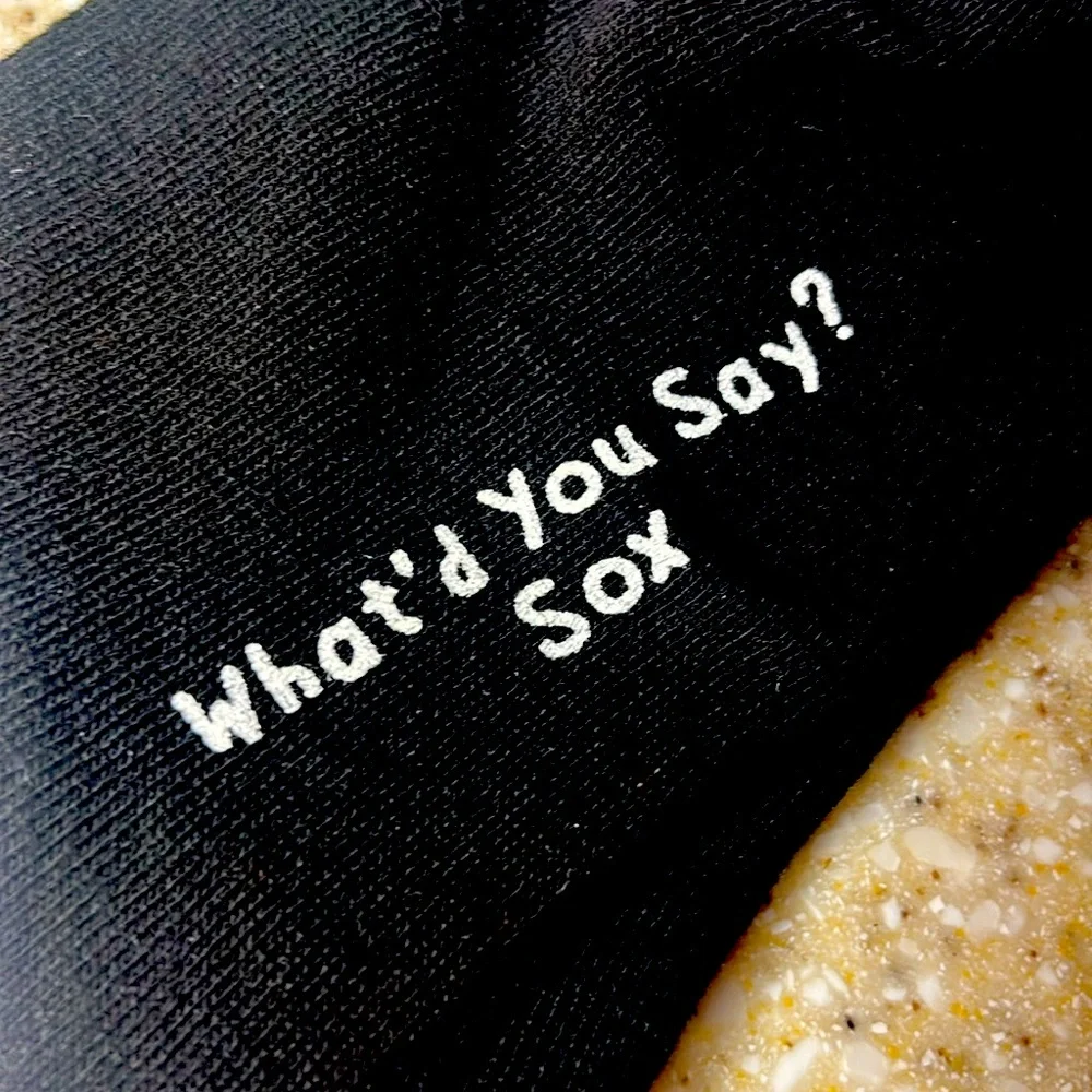Black Dog-Themed Socks Human Clothing Accessory